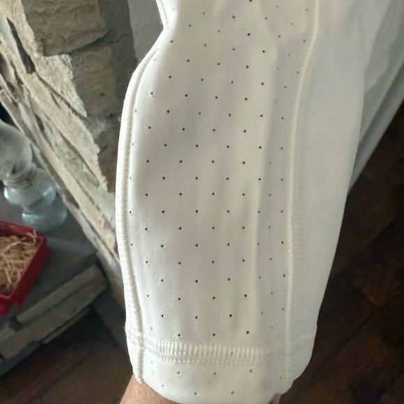 NWT-Lululemon Mind Over Miles Crop-White #50 - Picture 7 of 8